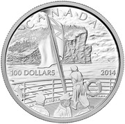 Canada 100 Dollars The Declaration of the First World War 2014 Proof KM# A1721 CANADA 100 DOLLARS 2014 YB coin reverse Canada 100 Dollars The Declaration of the First World War 2014 Proof KM# A1721 CANADA 100 DOLLARS 2014 YB coin reverse