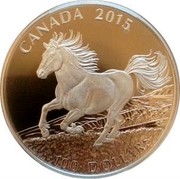 Canada 100 Dollars The Horse 2015 Proof KM# 2047 CANADA 2015 CD 100 DOLLARS coin reverse Canada 100 Dollars The Horse 2015 Proof KM# 2047 CANADA 2015 CD 100 DOLLARS coin reverse