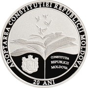 Moldova 100 Lei Constitution 2014 Proof ADOPTAREA CONSTITUȚIEI REPUBLICII MOLDOVA CONSTITUȚIA REPUBLICII MOLDOVA 20 ANI coin reverse Moldova 100 Lei Constitution 2014 Proof ADOPTAREA CONSTITUȚIEI REPUBLICII MOLDOVA CONSTITUȚIA REPUBLICII MOLDOVA 20 ANI coin reverse