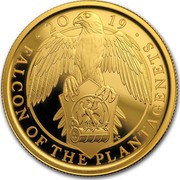 UK 100 Pounds Queen's Beasts Falcon 2019 FALCON OF THE PLANTAGENETS 2019 coin reverse UK 100 Pounds Queen's Beasts Falcon 2019 FALCON OF THE PLANTAGENETS 2019 coin reverse