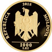 Moldova 1000 Lei Union of Basarabia with Romania 2018 proof 2018 REPUBLICA MOLDOVA 1000 LEI coin obverse Moldova 1000 Lei Union of Basarabia with Romania 2018 proof 2018 REPUBLICA MOLDOVA 1000 LEI coin obverse