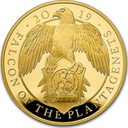 UK 1000 Pounds Queen's Beasts Falcon 2019 FALCON OF THE PLANTAGENETS 2019 coin reverse UK 1000 Pounds Queen's Beasts Falcon 2019 FALCON OF THE PLANTAGENETS 2019 coin reverse