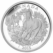 Canada 125 Dollars 350th anniversary of the introduction of the Canadian Horse 2015 Proof KM# 1824 CANADA 2015 coin reverse Canada 125 Dollars 350th anniversary of the introduction of the Canadian Horse 2015 Proof KM# 1824 CANADA 2015 coin reverse