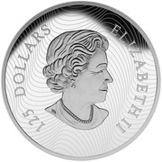 Canada 125 Dollars Call of the Wild - Growling Cougar 2015 Proof KM# 2048 125 DOLLARS ELIZABETH II coin obverse Canada 125 Dollars Call of the Wild - Growling Cougar 2015 Proof KM# 2048 125 DOLLARS ELIZABETH II coin obverse