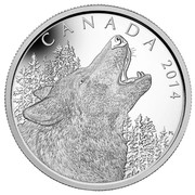 Canada 125 Dollars Howling Wolf 2014 Proof KM# 1696 CANADA 2014 coin reverse Canada 125 Dollars Howling Wolf 2014 Proof KM# 1696 CANADA 2014 coin reverse