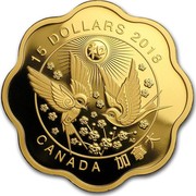 Canada 15 Dollars Blessings of Harmony 2018 15 DOLLARS 2018 CANADA AC coin reverse Canada 15 Dollars Blessings of Harmony 2018 15 DOLLARS 2018 CANADA AC coin reverse
