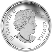 Canada 15 Dollars Cherry Blossoms 2016 Proof KM# 2153 ELIZABETH II D ∙ G ∙ REGINA coin obverse