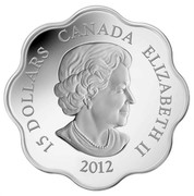 Canada 15 Dollars Lunar Lotus - Year of the Dragon 2012 KM# 1186 15 DOLLARS CANADA ELIZABETH II SB 2012 coin obverse Canada 15 Dollars Lunar Lotus - Year of the Dragon 2012 KM# 1186 15 DOLLARS CANADA ELIZABETH II SB 2012 coin obverse