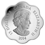 Canada 15 Dollars Lunar Lotus - Year of the Horse 2014 Proof KM# 1516 15 DOLLARS CANADA ELIZABETH II 2014 coin obverse Canada 15 Dollars Lunar Lotus - Year of the Horse 2014 Proof KM# 1516 15 DOLLARS CANADA ELIZABETH II 2014 coin obverse