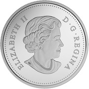 Canada 15 Dollars Space Exploration 2015 Proof KM# 1666 ELIZABETH II D∙G∙REGINA coin obverse