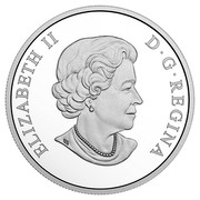 Canada 15 Dollars Year of the Rooster 2017 Proof ELIZABETH II D ∙ G ∙ REGINA coin obverse Canada 15 Dollars Year of the Rooster 2017 Proof ELIZABETH II D ∙ G ∙ REGINA coin obverse