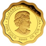 Canada 150 Dollars Blessings of Prosperity 2015 Proof KM# 2055 ELIZABETH II D G REGINA FINE GOLD 99999 OR PUR coin obverse