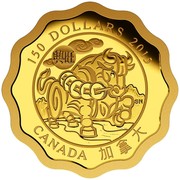 Canada 150 Dollars Blessings of Prosperity 2015 Proof KM# 2055 150 DOLLARS 2016 CN CANADA coin reverse