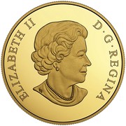Canada 150 Dollars Year of the Rooster 2017 Proof ELIZABETH II D ∙ G ∙ REGINA coin obverse Canada 150 Dollars Year of the Rooster 2017 Proof ELIZABETH II D ∙ G ∙ REGINA coin obverse
