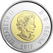 Canada 2 Dollars 150th Anniversary of Canadian Confederation Polar Bear 2017 Maple Leaf Proof ELIZABETH II D ∙ G ∙ REGINA 2017 coin obverse Canada 2 Dollars 150th Anniversary of Canadian Confederation Polar Bear 2017 Maple Leaf Proof ELIZABETH II D ∙ G ∙ REGINA 2017 coin obverse
