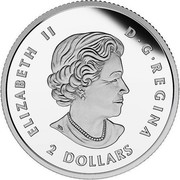 Canada 2 Dollars Bald Eagle 2015 KM# 1884 ELIZABETH II D G REGINA 2 DOLLARS SB coin obverse
