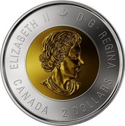 Canada 2 Dollars Centenary of the end of the First World War - Colorized 2018 ELIZABETH II D • G • REGINA CANADA 2 DOLLARS SB coin obverse Canada 2 Dollars Centenary of the end of the First World War - Colorized 2018 ELIZABETH II D • G • REGINA CANADA 2 DOLLARS SB coin obverse