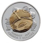 Canada 2 Dollars Nunavut 1999 Proof KM# 357b NUNAVUT CANADA 2 DOLLARS coin reverse Canada 2 Dollars Nunavut 1999 Proof KM# 357b NUNAVUT CANADA 2 DOLLARS coin reverse