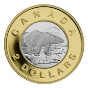 Canada 2 Dollars Polar Bear 2006 Proof KM# 631a CANADA 2 DOLLARS BT coin reverse Canada 2 Dollars Polar Bear 2006 Proof KM# 631a CANADA 2 DOLLARS BT coin reverse