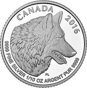 Canada 2 Dollars The Wolf 2016 KM# 1907 CANADA 2016 9999 FINE SILVER 1/10 OZ ARGENT PUR 9999 PL coin reverse Canada 2 Dollars The Wolf 2016 KM# 1907 CANADA 2016 9999 FINE SILVER 1/10 OZ ARGENT PUR 9999 PL coin reverse