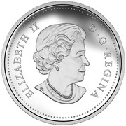 Canada 20 Dollars Autumn Express 2015 Proof KM# 1904 ELIZABETH II D. G. REGINA coin obverse Canada 20 Dollars Autumn Express 2015 Proof KM# 1904 ELIZABETH II D. G. REGINA coin obverse