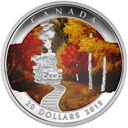 Canada 20 Dollars Autumn Express 2015 Proof KM# 1904 CANADA 20 DOLLARS 2015 coin reverse Canada 20 Dollars Autumn Express 2015 Proof KM# 1904 CANADA 20 DOLLARS 2015 coin reverse