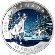 Canada 20 Dollars Caribou 2016 Proof KM# 2182 2016 CANADA 20 DOLLARS coin reverse Canada 20 Dollars Caribou 2016 Proof KM# 2182 2016 CANADA 20 DOLLARS coin reverse