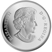 Canada 20 Dollars D-10 Locomotive 2011 Proof KM# 1134 ELIZABETH II D∙G∙REGINA coin obverse Canada 20 Dollars D-10 Locomotive 2011 Proof KM# 1134 ELIZABETH II D∙G∙REGINA coin obverse