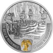 Canada 20 Dollars George V - The battle of Passchendaele 2017 Proof with selective gold plating CANADA THE BATTLE OF PASSCHENDAELE LA BATAILLE DE PASSCHENDAELE 1917 2017 PY coin reverse Canada 20 Dollars George V - The battle of Passchendaele 2017 Proof with selective gold plating CANADA THE BATTLE OF PASSCHENDAELE LA BATAILLE DE PASSCHENDAELE 1917 2017 PY coin reverse