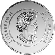 Canada 20 Dollars Gingerbread Man 2015 Proof KM# 2035 ELIZABETH II D∙G∙REGINA coin obverse