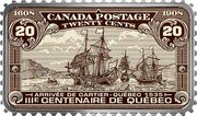 Canada 20 Dollars Historical Stamps: Arrival of Cartier 2019 1608 CANADA POSTAGE 1908 TWENTY CENTS 20 20 ARRIVÉE DE CARTIER•QUÉBEC 1535 III E CENTENAIRE DE QUÉBEC coin reverse Canada 20 Dollars Historical Stamps: Arrival of Cartier 2019 1608 CANADA POSTAGE 1908 TWENTY CENTS 20 20 ARRIVÉE DE CARTIER•QUÉBEC 1535 III E CENTENAIRE DE QUÉBEC coin reverse