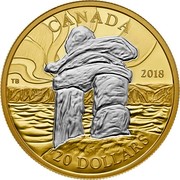 Canada 20 Dollars Iconic Canada - Inukshuk 2018 P Proof CANADA 2018 20 DOLLARS coin reverse Canada 20 Dollars Iconic Canada - Inukshuk 2018 P Proof CANADA 2018 20 DOLLARS coin reverse