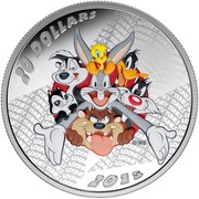 Canada 20 Dollars Merrie Melodies 2015 Proof KM# 1980 20 DOLLARS 2015 coin reverse