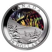 Canada 20 Dollars Northern Lights 2004 Proof CANADA 20 DOLLARS coin reverse Canada 20 Dollars Northern Lights 2004 Proof CANADA 20 DOLLARS coin reverse