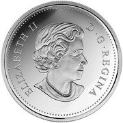 Canada 20 Dollars Venetian Glass My Angel 2016 Proof ELIZABETH II D. G. REGINA coin obverse