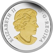 Canada 20 Dollars Wedding 2015 Proof KM# 2005 ELIZABETH II D ∙ G ∙ REGINA coin obverse Canada 20 Dollars Wedding 2015 Proof KM# 2005 ELIZABETH II D ∙ G ∙ REGINA coin obverse