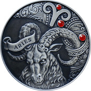Belarus 20 Roubles Aries Zodiac Horoscope 2014 Antique finish KM# E457 ARIES coin reverse Belarus 20 Roubles Aries Zodiac Horoscope 2014 Antique finish KM# E457 ARIES coin reverse