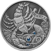 Belarus 20 Roubles Cancer 2015 Antique finish KM# 549 CANCER coin reverse Belarus 20 Roubles Cancer 2015 Antique finish KM# 549 CANCER coin reverse