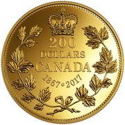 Canada 200 Dollars 150 Years of Passion - Maple Leaf 2017 Proof 200 DOLLARS CANADA 1867 ∙ 2017 coin reverse Canada 200 Dollars 150 Years of Passion - Maple Leaf 2017 Proof 200 DOLLARS CANADA 1867 ∙ 2017 coin reverse