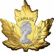 Canada 200 Dollars 30th Anniversary of the Maple Leaf 2018 Proof ELIZABETH II CANADA D • G • REGINA coin obverse Canada 200 Dollars 30th Anniversary of the Maple Leaf 2018 Proof ELIZABETH II CANADA D • G • REGINA coin obverse