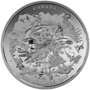 Canada 200 Dollars Canada's Rugged Mountains 2015 Matte Proof KM# 2056 CANADA 200 DOLLARS 2015 coin reverse Canada 200 Dollars Canada's Rugged Mountains 2015 Matte Proof KM# 2056 CANADA 200 DOLLARS 2015 coin reverse