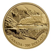 Canada 200 Dollars Canadian Pacific Railway - Transcontinental Landscape 1996 Proof KM# 275 SD CANADA ∙ 200 DOLLARS coin reverse Canada 200 Dollars Canadian Pacific Railway - Transcontinental Landscape 1996 Proof KM# 275 SD CANADA ∙ 200 DOLLARS coin reverse