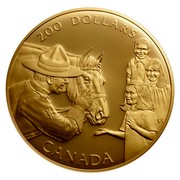 Canada 200 Dollars Royal Canadian Mounted Police 1993 Proof KM# 244 200 DOLLARS CANADA coin reverse Canada 200 Dollars Royal Canadian Mounted Police 1993 Proof KM# 244 200 DOLLARS CANADA coin reverse
