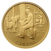 Canada 200 Dollars The Sugar Bush 1995 Proof KM# 265 200 DOLLARS CANADA coin reverse Canada 200 Dollars The Sugar Bush 1995 Proof KM# 265 200 DOLLARS CANADA coin reverse