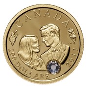 Canada 200 Dollars The Wedding Celebration - The Duke and Duchess of Cambridge 2011 Proof KM# 1143 CANADA LM 200 DOLLARS 2011 coin reverse Canada 200 Dollars The Wedding Celebration - The Duke and Duchess of Cambridge 2011 Proof KM# 1143 CANADA LM 200 DOLLARS 2011 coin reverse