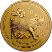 Australia 200 Dollars Year of the Pig 2019 YEAR OF THE PIG P coin reverse Australia 200 Dollars Year of the Pig 2019 YEAR OF THE PIG P coin reverse