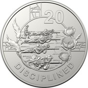 Australia 20c Anzac Spirit - Disciplined 2018 20 DISCIPLINED coin reverse Australia 20c Anzac Spirit - Disciplined 2018 20 DISCIPLINED coin reverse