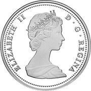 Canada 25 Cents 1967 Centennial - Bobcat 2017 Proof ELIZABETH II D • G • REGINA coin obverse Canada 25 Cents 1967 Centennial - Bobcat 2017 Proof ELIZABETH II D • G • REGINA coin obverse
