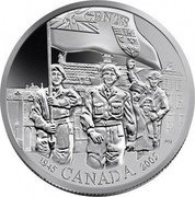 Canada 25 Cents 60th Anniversary of the Liberation of the Netherlands 1945-2005 In sets only KM# 529a 25 CENTS 1945 CANADA 2005 PM coin reverse Canada 25 Cents 60th Anniversary of the Liberation of the Netherlands 1945-2005 In sets only KM# 529a 25 CENTS 1945 CANADA 2005 PM coin reverse