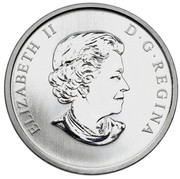 Canada 25 Cents Barn Swallow 2011 Specimen KM# 1079 ELIZABETH II D∙G∙REGINA coin obverse Canada 25 Cents Barn Swallow 2011 Specimen KM# 1079 ELIZABETH II D∙G∙REGINA coin obverse